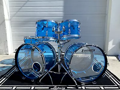 Ludwig Vistalite Drum Set 1976 • $4200