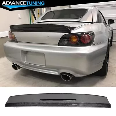 Fits 00-09 Honda S2000 AP1 AP2 TM Style Carbon Fiber Rear Trunk Spoiler Lip Wing • $220.99