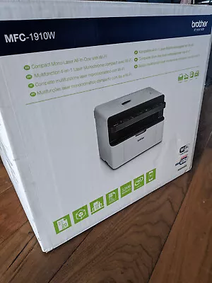 Brother MFC-1910W A4 Mono Wireless Laser Printer NEW BOXED • £50