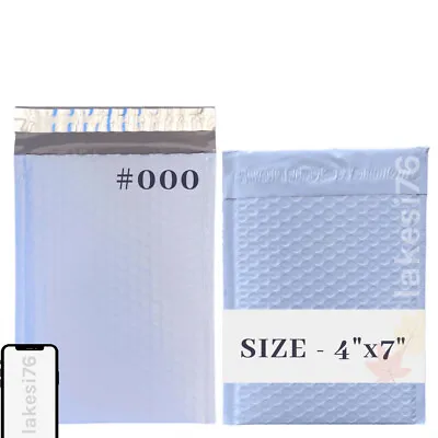 #000 Poly Bubble Mailers 4 X7  Self Seal Padded Envelopes 1000/2000PCS • $2.27