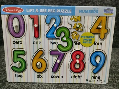 $15 • Buy Melissa & Doug Lift & See Peg Puzzle NUMBERS
