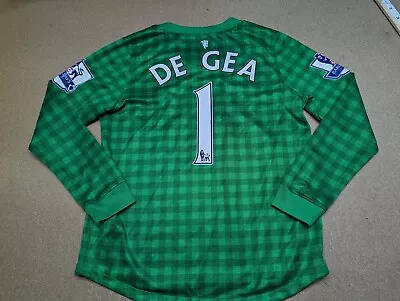 Manchester United #1 De Gea 2012 2013 Jersey Kids Size XS Green Football Shirt • $39.95