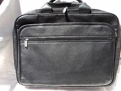 Passage 2 2790 Black Leather Men's Slim Briefcase • $141.10