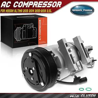 A/C Compressor W/ Clutch For Nissan Altima 2013 2014 2015-2018 2.5L 926003TA3A • $120.99