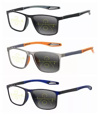 Multifocal  Progressive Sport Running Transition Photochromic Reading Glass • $26.99