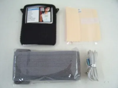 Cygnett Ipod Nano G3 Case Cover Sleeve Armband Black Screen Protector Silicone • $29.31