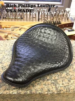 Alligator Solo Spring Motorcycle Seat Harley Chopper Bobber Rich Phillips 1200 1 • $333.91