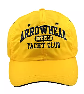 Adult ARROWHEAD YACHT CLUB Est 1968 CAP Yellow - OSFM - Adjustable • $15