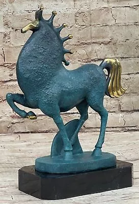 Mid-Century Modernist Abstract Brutalist Horse Bronze Sculpture After MLopez Sa • $249