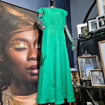 Carla  ZAMPATTI Emerald Roman Holiday Dress In AUS 14/ 96cm Around Waist/Arp57cm • $400