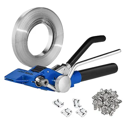 VEVOR Banding Strapping Kit Manual Belt Packaging Banding Tensioning Tool 100 Ft • $91.99