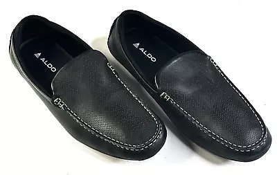 ALDO Driving Moc Toe Slip On Black Casual Loafer Shoes Men's US 10.5 EU 43.5 • $24.99