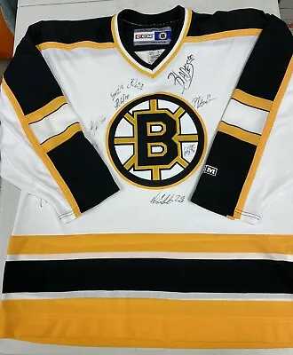 2005-06 Boston Bruins Team Autographed Auto Authentic CCM Jersey (P.J. Axelsson) • $234.56