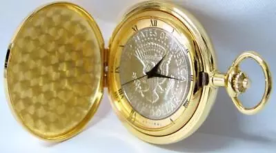 NEW Vintage Half Dollar Coin Watch Pocket Watch • $39.90