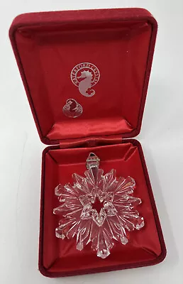 $25 • Buy Marquis By Waterford 2005 Annual Crystal Snowflake Ornament Germany