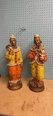 Vintage Universal Statuary Co. Pair Of Clown Statues • $75