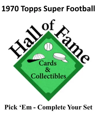 1970 Topps Super Football Pick 'Em Complete Your Set • $2