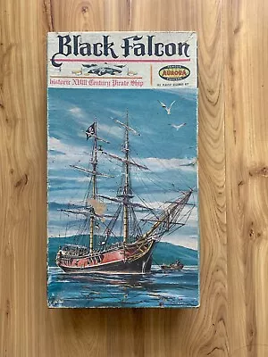 Vintage 1962 Aurora Black Falcon Pirate Ship Model Kit • $60