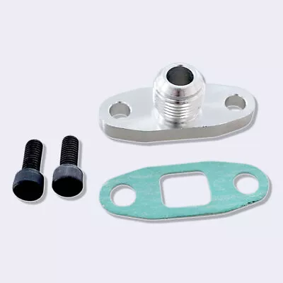 AN10 Turbo Oil Return Drain Flange Adapter Kit For Garrett GT28 GT30 GT35 T25 • $8.49