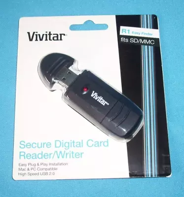 Vivitar Secure Digital Card SD Reader Writer MAC PC • $5.60