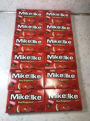 12 PACK * Mike And Ike Brand Red Rageous! Chewy Assorted Fruit Flavored Candy • $38.98