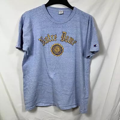 Vtg 80s Single Stitch Notre Dame Champion Distressed College Tee XXL T-Shirt 2XL • $19.99