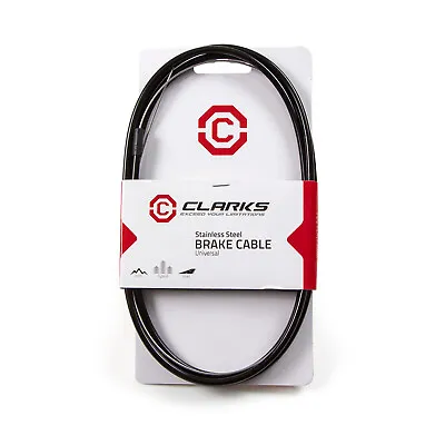 Clarks Brake Cable Stainless Steel Universal For Road MTB Hybrid BMX Kids Bikes • £5.93