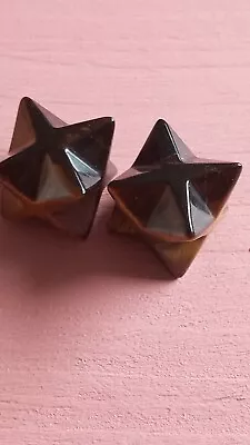 £5.94 • Buy Merkaba Healing Crystal  Polished Tigers Eye