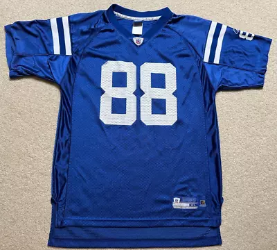 Indianapolis Colts HOF Marvin Harrison #88 Reebok Blue Jersey Youth XL 18/20 • $15.49