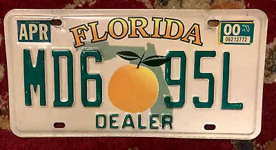 Florida New Used Car Dealer Dealership License Plate Auto Tag Fla. Fl. # Md6 95l • $39.99