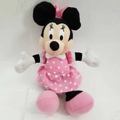Disney Junior Mickey Mouse Clubhouse Minnie Plush 10  Pink Dress • $10.99
