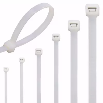 Cable Ties  Zip Ties White Long Short Small Thick Thin Long Heavy Duty • £73.95