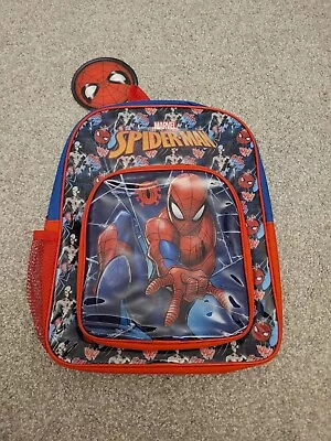 Marvel Spiderman Character Kids Boys Junior Backpack School Travel Lunch Bag • £12.99