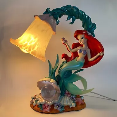 Little Mermaid Ariel Lamp Tulip Seaflower Light Disney Vintage FULLY FUCTIONAL! • $249.99