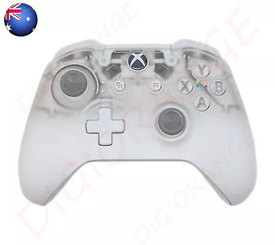 AU Transparency White MS Xbox One Wireless Controller Gamepad With Jack • $85.49