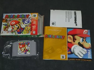 Nintendo 64 N64 CIB Boxed Game NTSC - Mario Party • $300