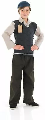 £27.99 • Buy Kids 1940 School Boy Costume Childrens 40s Historical Fancy Dress Book Week Day