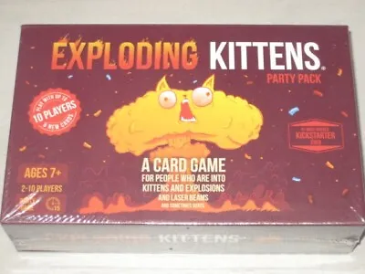 EXPLODING KITTENS PARTY PACK Card Game NEW/SEALED • $58