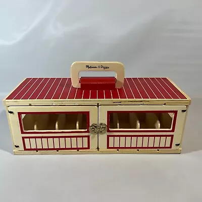 Melissa & Doug Wood Take-Along Show Horse Stable Only Barn Farm No Figures • $14.95