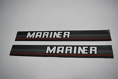 Pair Mariner Outboard Hood Logo Decals OEM 37-815609-1 • $19.99