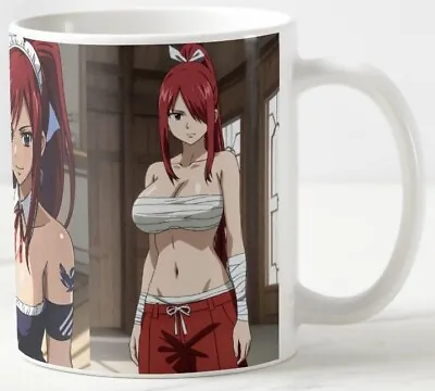 FAIRY TAIL ERZA SCARLET - Coffee Mug - Cup - Anime - Manga - Natsu • £11.99