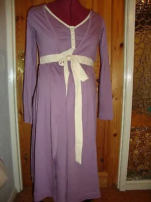BNWT MATERNITY Mauve/Cream Long Sleeved Robe/Dressing Gown XL - 16-18 • $13.70