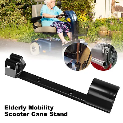 Portable Walking Stick Crutch Support Holder Mount Stand For Mobility Scooter Ck • £14.81