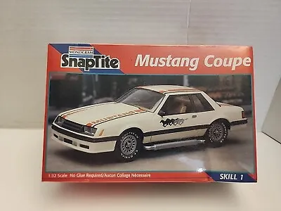 Monogram Snap-Tite Ford Mustang Coupe 1/32 Scale #1027 *FACTORY SEALED* • $36.99