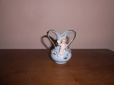 $11.99 • Buy Vintage Flower Vase With Cherub