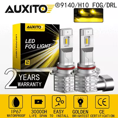 AUXITO 9145 9140 9005 3000K Yellow LED Fog Lights Driving Bulbs DRL M4-Mini Lamp • $22.99