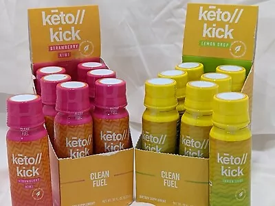 New PRUVIT  KETO KICK  Ketone Shot Strawberry  Or Lemon Neuro Boost   Clean Fuel • $72