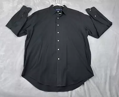 Polo Golf Ralph Lauren Lofting  Shirt Mens Large Black Button Up Long Sleeve • $10.88