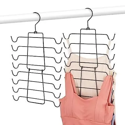 Tank Top Hangers 2 Pack Bra Organizer For Closet Hanging Closet Organizers    • $16.62