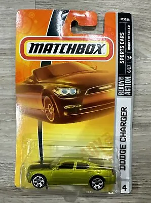 Matchbox 2008 Dodge Charger M5288 6/17 Ready For Action Mattel Collectibles • $19.95